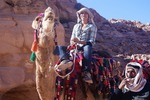 Student on Camel in Jordan