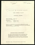 Callison and Raymond College Course Offerings by Callison College