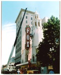 Removal of Fox Theater sign by Ron Chapman