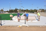 Construction of field hockey field by Ron Chapman
