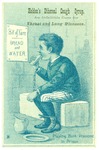 Trade card for Holden's Ethereal cough syrup by unidentified