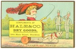Trade card for Hale & Co. Dry Goods, Stockton by unidentified