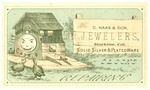 Trade card for C. Haas & son, Jewelers, Stockton by unidentified