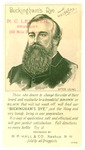 Trade card for R.C.Leffler, Druggist for Buckingham's Dye for the Whiskers by unidentified