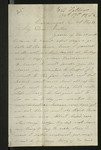 Letter to E.B. Fellows from Sister, 1862 October 19 by E. B. Fellows