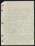Unidentified Autobiography [incomplete], n. d.