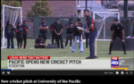 New cricket pitch at University of the Pacific