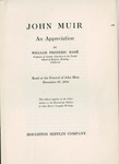 Reminiscence of John Muir by William F. Bade
