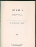 Reminiscence of John Muir by Charles R. Van Hise