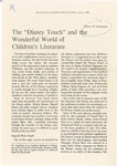 Dewey Chambers, Article: "The Disney Touch and the Wonderful World of Children's Literature" by Dewey Chambers