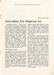 Dewey Chambers article: "Storytelling: The Negelected Art" by Dewey Chambers