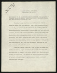 Statement by Dr. Alberto Lleras Camargo Regarding Elbert Covell College by Alberto Lleras Camargo