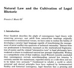 Natural Law and the Cultivation of Legal Rhetoric
