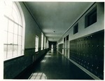 Stockton - Schools: Unidentified school hallway by Van Covert Martin
