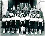 Stockton - Schools: Fair Oaks: Fair Oaks School students February 1944 by Van Covert Martin