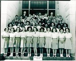 Stockton - Schools: Fair Oaks: Fair Oaks School students June 1945 by Van Covert Martin
