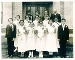 Stockton - Schools: Hazelton: Graduating students, January 1936 by Van Covert Martin