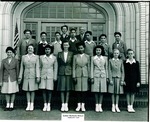 Stockton - Schools - Luther Burbank: students, June 1945 by Van Covert Martin