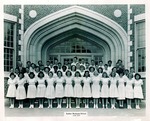 Stockton - Schools - Luther Burbank: students, June 1947 by Van Covert Martin