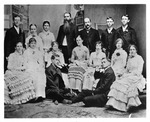 Stockton - Schools - Stockton High: graduating class. A.H. Randall as teacher in the back row by Unknown