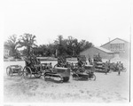 Artillery - Calif - Stockton: U.S. Army 143, field artillery company assembled with tractor - drawn guns by Van Covert Martin