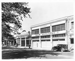 Automobile Industry and Trade - Stockton: Corner view of Dodge Brothers automobile dealership by Van Covert Martin