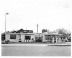 Automobile - Service Station - Stockton: Kelly Springfield Tires and Seaside gas station, corner of Harding Way & Monroe St. by Van Covert Martin