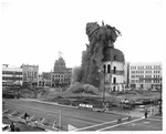 Courthouses - Stockton: San Joaquin Co. Courthouse demolition, Main St. and San Joaquin St. by Leonard Covello
