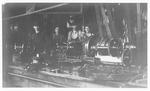 Iron Works - Stockton: unidentified men workers, machinery by Van Covert Martin