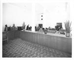 Office Buildings - Stockton: Interior of office building with office empolyees in view, company unidentified by Van Covert Martin
