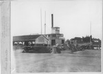 Steamboats-Stockton-Sternwheeler "Alice Garratt" at wharfside by Van Covert Martin