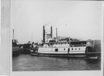 Steamboats-Stockton-unidentified steamer with two smokestacks by Van Covert Martin
