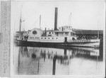 Steamboats-Stockton-passanger sidewheeler "Paul Pry" in Stockton Channel by Van Covert Martin