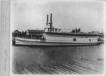 Steamboats-Stockton-Sternwheeler "Alice Garrett" at pierside by Van Covert Martin