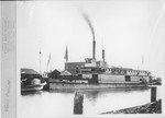 Steamboats-Stockton-Sternwheeler "Alice Garratt" at pierside by Van Covert Martin