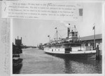 Steamboats-Stockton-"J.D. Peters" loaded with passengers for overnight voyage to San Francisco by Van Covert Martin