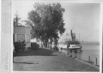Steamboats-Stockton-"J.D. Peters" passing house on Channel by Van Covert Martin