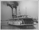 Steamboats-Stockton-sternwheeler "River Queen" on Stockton Channel by Van Covert Martin