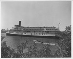 Steamboats-Stockton-"Delta King" in Stockton Channel by Leonard Covello