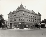 Stockton - Streets - c.1920 - 1929: Hotel Cornelia, GC Oberle Meats, and Branch Bakery Miner Ave and Sutter St. by Unknown