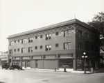 Stockton - Streets - c.1920 - 1929: Aurora St. and Weber St., Walsh Apartments, Hunter's Creamery and Bakery by Unknown