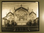 Stockton - Churches - Roman Catholic: Interior of Catholic Church by Van Covert Martin