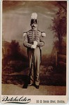 Stockton - Militia: Portrait of Militiaman in ""Stockton Gray"" holding rifle with bayonet by Unknown