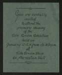 Silk Screen Shop Exhibition Invitation