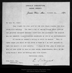 Letter from C[harles] S.Sargent to John Muir, 1895 Oct 28. by Charles Sprague Sargent