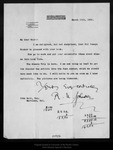 Letter from R[obert] U[nderwood] Johnson to John Muir, 1895 Mar 11. by Robert Underwood Johnson