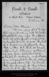 Letter from C[harles] W[alter] Carruth to John Muir, 1894 Oct 30. by C[harles] W[alter] Carruth