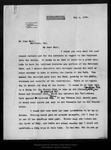 Letter from R[obert] U[nderwood] Johnson to John Muir, 1896 May 4. by Robert Underwood Johnson