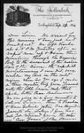 Letter from John Muir to [Louie Strentzel Muir], 1896 Sep 21. by John Muir