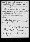 Letter from Mary Elizabeth Parsons to John Muir, 1896 Dec 10. by Mary Elizabeth Parsons